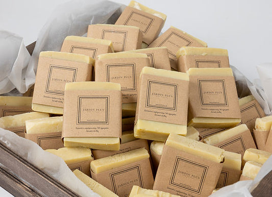 Handmade Olive oil soap, White flowers